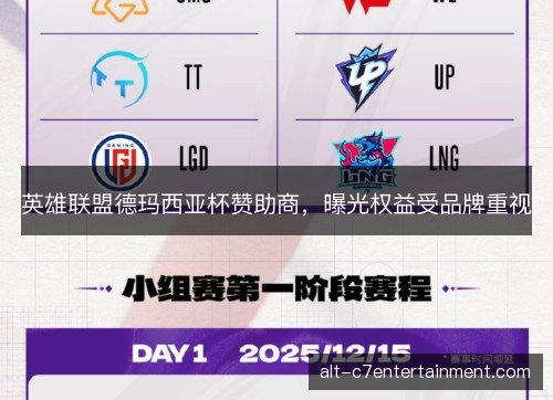 英雄联盟德玛西亚杯赞助商，曝光权益受品牌重视
